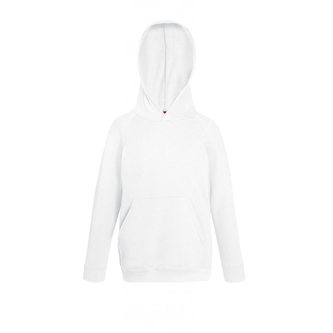 Mikina dětská Fruit of the Loom - bílá, 152