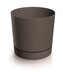 Květináč TUBOS P ECO WOOD kávový matný, varianta 23,9 cm