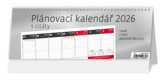 Plánovací kalendář s citáty
