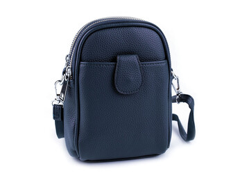 Dámská / dívčí kabelka crossbody s popruhem 14x19 cm - 1 ks - 20 modrá tmavá