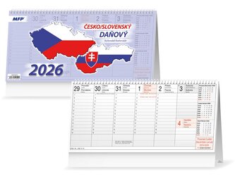 kalendář 2026 stolní Daňový česko/slovenský 1061645