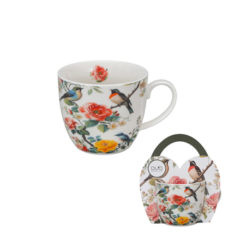 Kubek 460 ml w "koszyczku" APRIL (sprzedaż w zestawach po 4 szt.)