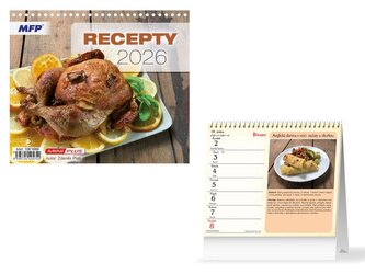kalendář 2026 stolní mini Recepty 1061669