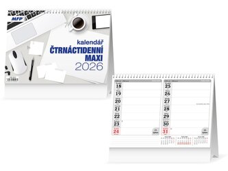 kalendář 2026 stolní Čtrnáctidenní MAXI 1061643