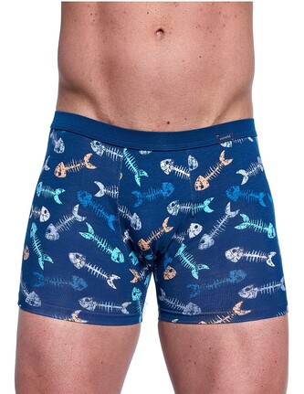 Bokserki Cornette Tattoo 280/247 Fishbone S-2XL niebieski S