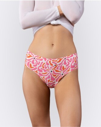 Figi Julimex Simple Lollipop Brasil S-XL różowy-pomarańczowy L