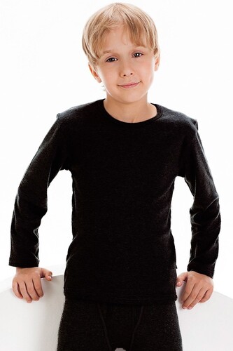 Koszulka Cornette 214 Young Boy Thermo Plus dł/r 134-164 czarny 146-152