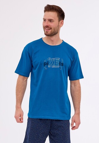 Piżama Cornette 326/274 Pixels kr/r S-2XL męska morski S
