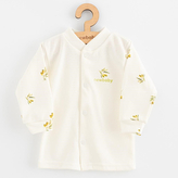 Kojenecký kabátek z organické bavlny New Baby Olivy - velikost 62 (3-6m)