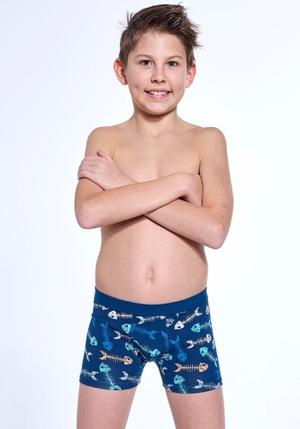 Bokserki Cornette Young Boy 700/146 Fishbone 134-164 granatowy 146-152