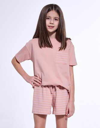 Piżama Cornette Young Girl 569/111 Lagoon kr/r 134-164 różowy 134-140