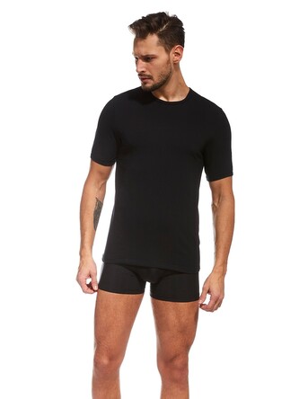Koszulka Cornette High Emotion 532 New kr/r M-2XL czarny XXL