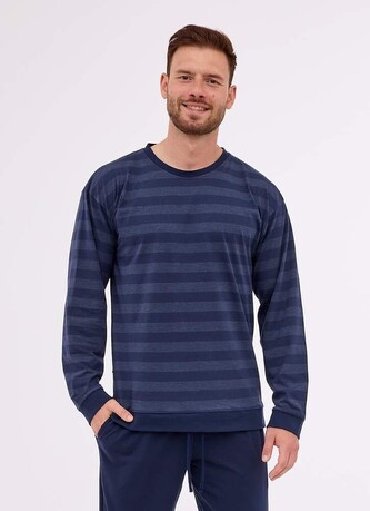 Piżama Cornette 117/279 dł/r Loose 14 S-2XL granatowy S