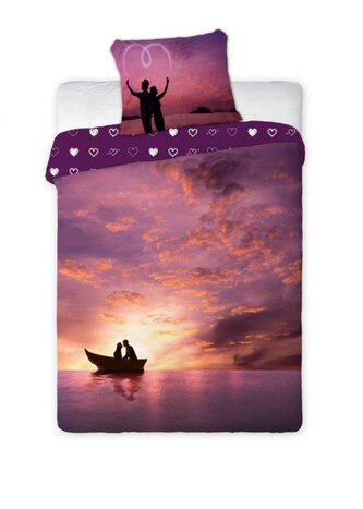 POŚCIEL KPL. AMORE 004 160X200+70X80 BAW.