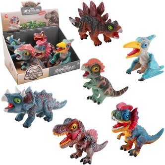 Dinozaur gumowy z głosem MIX