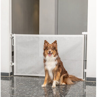 Vizuální roletová bariéra, rozšiřitelná, 0-137 x 86 cm