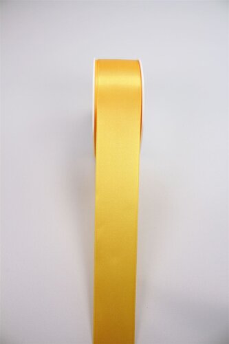 Stuha saténová 15 mm 25 m - žlutá