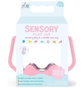 Słoik sensoryczny do napełnienia wodą różowy