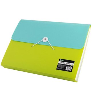 Teczka A4 12 przegródek limonka D.RECT