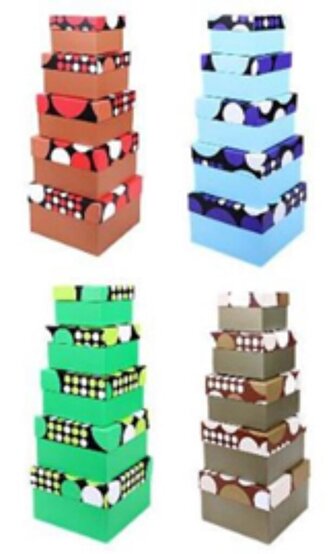 Dárková krabice čtverec sada 5 ks