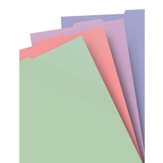 Filofax, Rozřazovače pro notebook, A4, pastelové