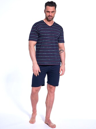 Piżama Cornette 330/49 kr/r M-2XL męska granatowy L