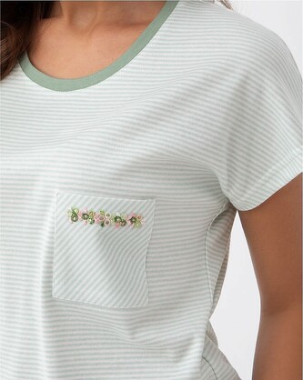 Piżama Luna 323 kr/r 3XL damska zielony 3XL