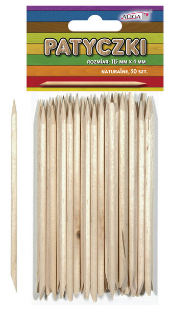 ALIGA dřívka PK-0203 50ks 115x4mm