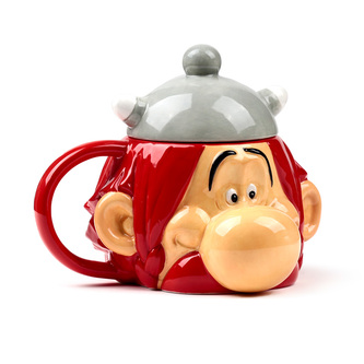 Keramický hrnek s víčkem - Asterix - Obelix