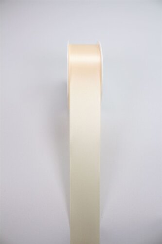 Stuha saténová 15 mm 25 m - krémová