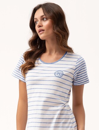 Koszula Luna 196 kr/r M-2XL L24 damska niebieski L