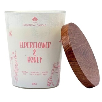 ARÔME Svíčka ve skle s kovovým víčkem 255g - Elderflower & Honey
