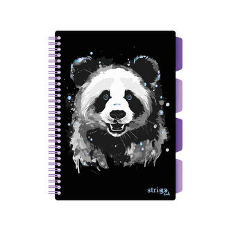 Blok Strigo B5/100l 80g Panda spirála s rozřaďovačem