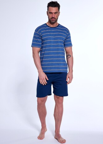 Piżama Cornette 338/49 kr/r 3XL-5XL męska jeans 4XL