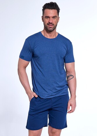 Piżama Cornette 925/177 Michael kr/r S-2XL męska jeans XXL