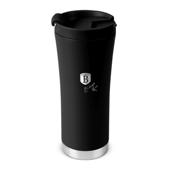 BERLINGERHAUS Termohrnek s dvojitou stěnou nerez 0,5 l Matte Black Collection BH-8751