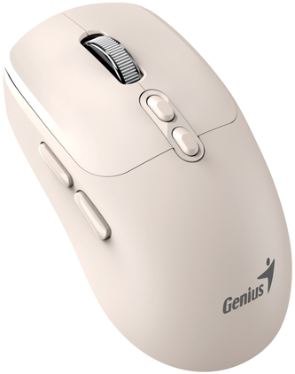 GENIUS NX-8080S BT Milk Tea/ duální Bluetooth + 2,4GHz/ 1600 dpi/ bezdrátová/ Copilot/ tichá/ 7tlačítková/ béžová