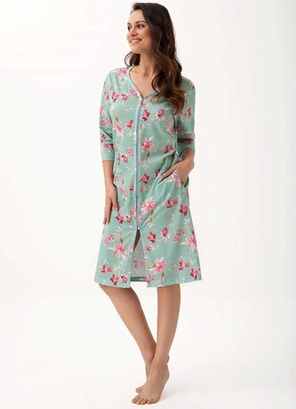 Szlafrok Luna 392 M-2XL L24 damski pistacjowy L