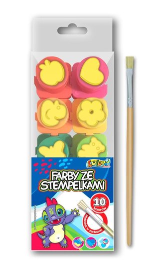 Farby ze stempelkami 20ml Kolori 10 kol PENMATE