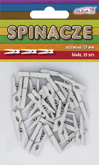 ALIGA količky SPIN-0592 25mm bíle 25ks