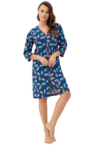 Szlafrok Luna 392 M-2XL L24 damski miłorzęby M