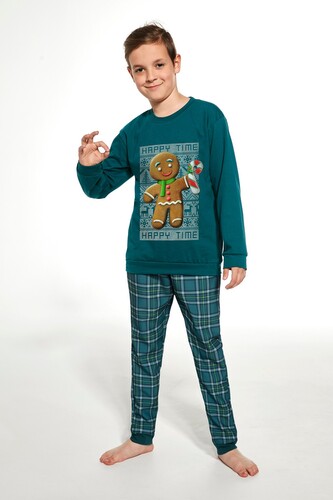 Piżama Cornette Kids Boy 593/153 Cookie 4 dł/r 86-128 zielony 86-92