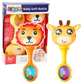 Grzechotkiz miękką piłeczką 2szt