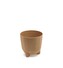 Květináč RYFOS N ECO WOOD hnědý matný, varianta 12,6 cm