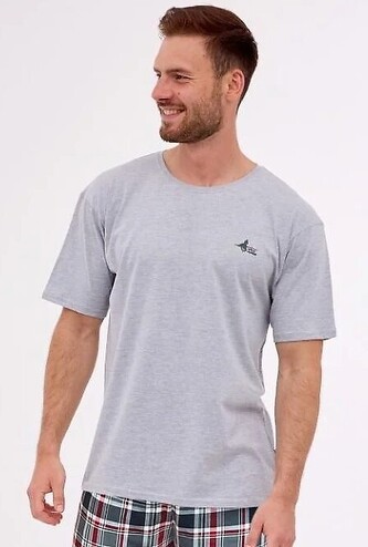 Piżama Cornette 326/284 Wild Horse 3 kr/r M-2XL męska szary jasny XL