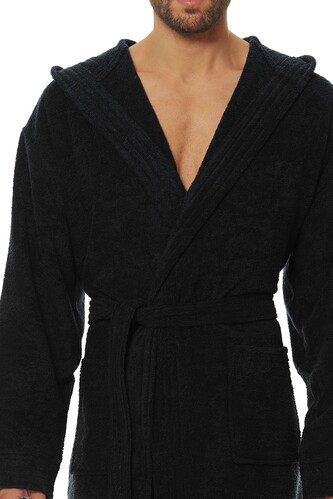 Szlafrok L&L 2103 M-2XL męski antracite XXL-188/124/116