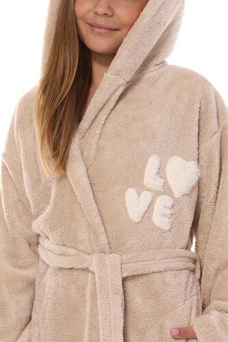 Szlafrok L&L 2434 LO 134-140 dziecięcy angora 134-140