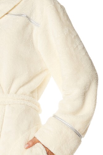 Szlafrok L&L 2084 Satyn długi S-2XL damski ecri XXL-172/110/118