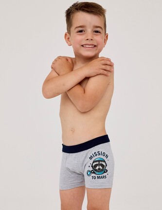 Bokserki Cornette Young Boy 700/138 Mission 2 134-164 szary jasny melanż 134-140