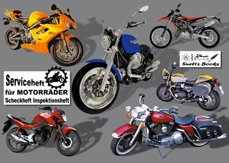 Serviceheft für MOTORRÄDER - Scheckheft Inspektionsheft